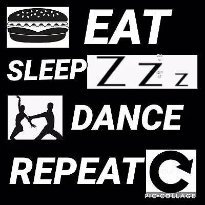 Dance Dancer Dancing Decal Sticker Eat Sleep Dance Repeat • £2.99