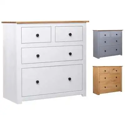 Sideboard Highboard Storage Side Cabinet Cupboard Pinewood Panama Range VidaXL • £134.99