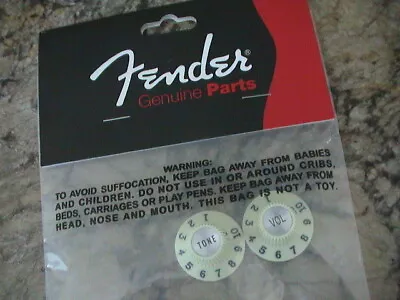 Fender Pure American Vintage White 1965 Jazzmaster Knob Set - Pn 099-2086-000 • $29.99