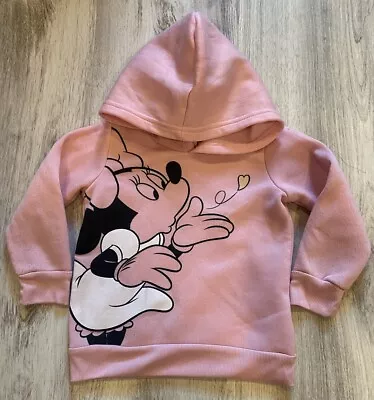 Disney Junior Minnie Mouse Pink Hoodie 3T Infant Toddler • $9.99