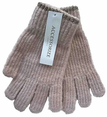 Accessorize London Pink Ladies Gloves • £8