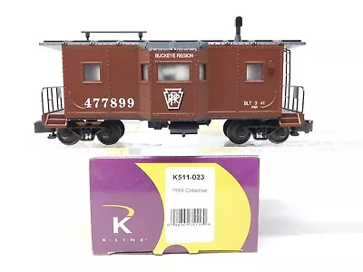 S Scale K-Line K511-023 PRR Pennsylvania Railroad Buckeye Region Caboose #477899 • $29.95