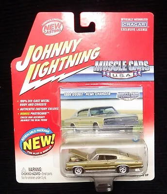1966 Dodge Hemi Charger Johnny Lightning CRAGAR Die Cast 1:64 Scale Model Car • $7.99