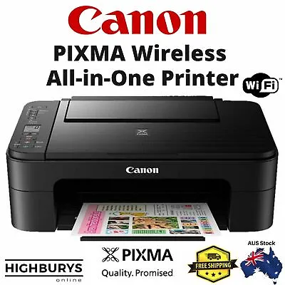 $93 • Buy Canon Wireless Pixma TS3160 Printer Student Home Office Print Photo Scan Copy 