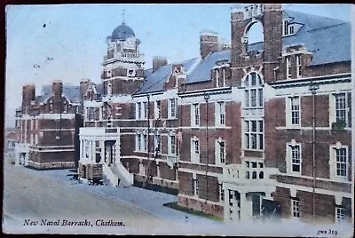 1904 PC NEW NAVAL BARRACKS CHATHAM With ROCHESTER Post Mark And 650 DUPLEX  • £1.95