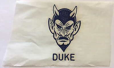 Original Vintage Duke University Blue Devils Mini Iron On Transfer  • $1