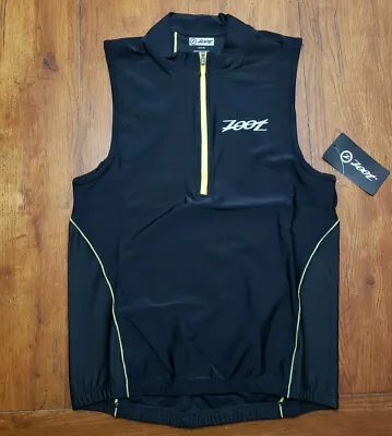 NEW Zoot Mens M Tri Tank Performance Top Black Compression Triathlon Shirt  • $25.95