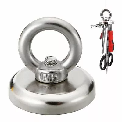 2x 22KG 25mm EYEBOLT Magnetic Hook | Fishing Magnet | Hook Magnetic Fishing • $29