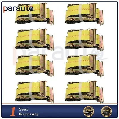 12' E Track Ratchet Tie Down Strap Trailer Truck Van Cargo Hauler 8 Pack • $52.99