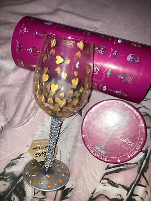 Lolita Wine Glass ‘heart Of Gold Valentines Gift • £19.99