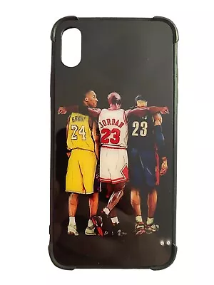 For IPhone XS Max Case TPU Black Basketball Players Bryant Jordan James • $12.49