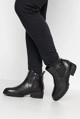 Yours Curve Plus Size Buckle Ankle Boots • £34.99