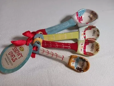 Measuring Spoons Snowy Owls - All 4 Boston Warehouse • $15