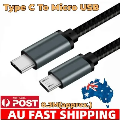 USB Type C (USB-C) To Micro B (Micro USB) Cable OTG Sync Data Cord Charging Cord • $5.98
