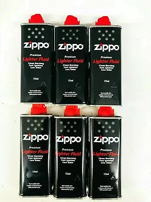 6 X ZIPPO Genuine Premium Cigarette Lighter Fluid Fuel Refill 125ml -MADE IN USA • $39