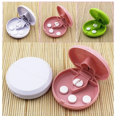 $5.49 • Buy Safe Half Medicine Pill Cutter Splitter Storage Compartment Box Tablet Holder