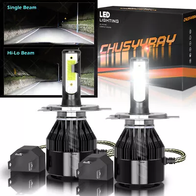 LED Headlight Kit H4 HB2 9003 6000K Hi/Low Beam Bulbs For HONDA CIVIC 1992-2003 • $18.99