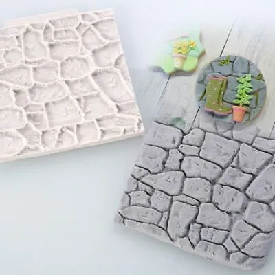 Pebble Wall Silicone Mold Pastoral Designer DIY Brick Concrete Molds Wall Panel • $9.52