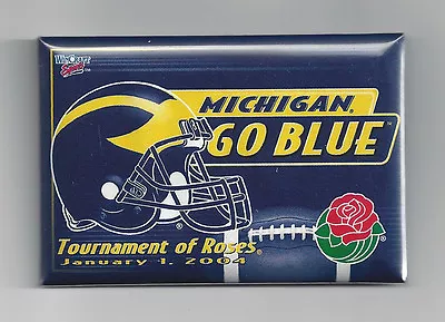 2004 Michigan Wolverines Rose Bowl Button Pin Braylon Edwards Chris Perry Navarr • $4.95