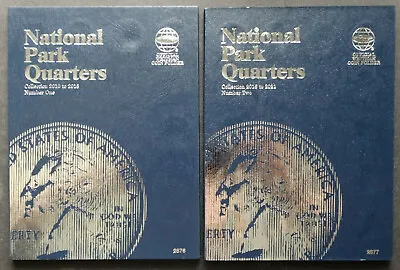 Set Of 2 Whitman National Park Quarters Coin Folder 1 & 2 2010-2021 Album Book • $14.95