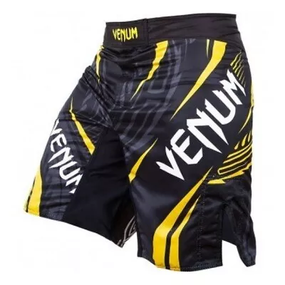 Venum MMA Fight Shorts - Men’s X-Large - Lyoto Machida RyuJin Blk/Yell - UFC BJJ • $39.99