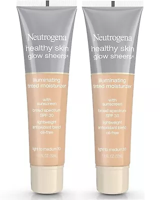 2x Neutrogena Healthy Skin Glow Sheers Tinted Moisturizer Light To Medium 30 New • $22.50