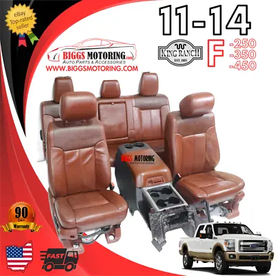 2011-2014 Ford F-250 F350 F450 Complete King Ranch Interior Seats With Console • $4499.98