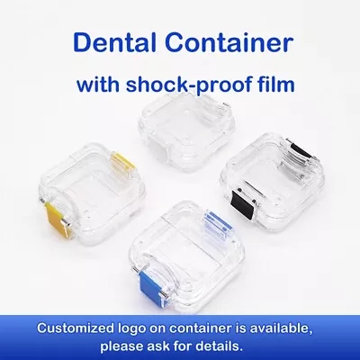 Clear Denture Crown Bridge Full-Arch Shock-proof Box Container(Custom Available) • $2.50