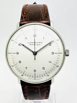 Junghans Design Maxville German Hand Winding Stainless Steel 34mm Wrist Watch. • $42.95