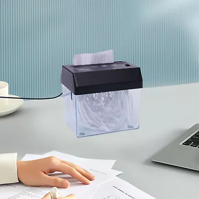 Electric Mini Paper Shredder Desktop Strip Cutting Shredding Machine USB 3mm • $19