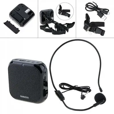 Mini Wired Audio Speaker Megaphone Voice Amplifier Waist Band Clip Loudspeaker • £13.70