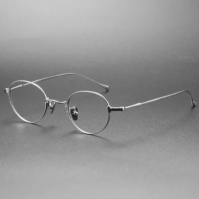 Womens Mens Oval Titanium Ultralight Eyeglass Frames Retro Glasses Frame RX Z • $46.99