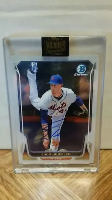 2021 Topps Archives Signature Series Zack Wheeler 2014 Bowman Chrome Auto 9/16 • $20