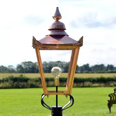 NEW 90cm Tall Copper Victorian Lantern Replacement Lamp Post Top • £262