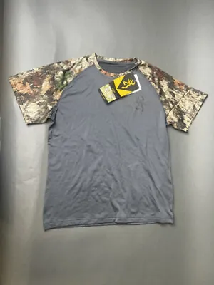 BROWNING RISER-FM SHORT SLEEVE TOP HERO FIT A-TACS CAMO Size: L (OLD INVENTORY)  • $59.99
