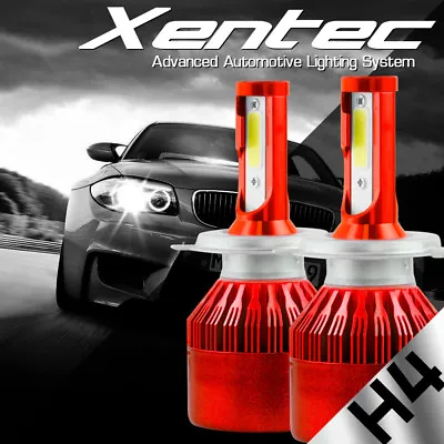 Xentec H4 HB2 9003 LED Headlight Kit Hi Low Beams 120W 12000lm Bulb HID 6000K • $25.99