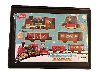 Mickey Mouse Holiday Express Train 12 Piece Set Lights/sound Box Ripped • $11.99