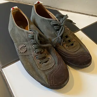 Fred Perry Nigel Cabourn Trainers Size 9.5 Shoes Pump 2015 Army Rare • £24.99