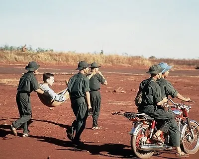 Viet Cong Soldiers Carry American POW For Exchange 8 X 10  Vietnam Photo 164 • $7.43