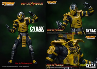 Storm Toys MORTAL KOMBAT CYRAX 1/12 Figure INSTOCK • $156.75