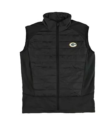 NFL Mens Green Bay Packers Puffer Vest Black Large (Regular) • $67.99