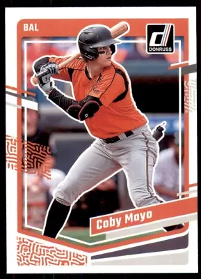 2023 Donruss Baseball Base #123 Coby Mayo - Baltimore Orioles • $0.99