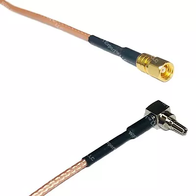 RG316 SMC FEMALE To CRC9 MALE ANGLE RF Cable Rapid-SHIP LOT • $8.74