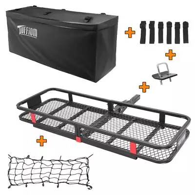 Folding Cargo Carrier Hitch Mount Luggage Basket Rack W/ Bag For Car SUV 500lbs • $209.99