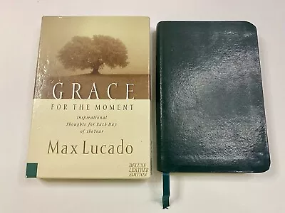 Grace For The Moment By Max Lucado Deluxe Edition Leather Daily Inspiration • $14.95