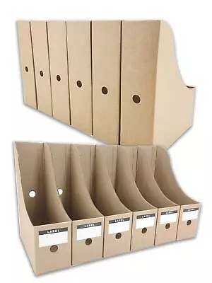 12 Pack Magazine File Folder Desk Document Organizer Storage With Labels • $28.01