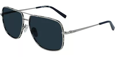 Salvatore Ferragamo Men's Light Ruthenium Navigator Sunglasses SF278S032 Italy • $79.99