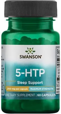 $34 • Buy Swanson 5-HTP 200mg Max Strength 60 Capsules MOOD And SLEEP SUPPORT