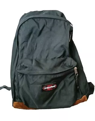 Eastpak Backpack Vintage Leather Bottom Made In USA • $36