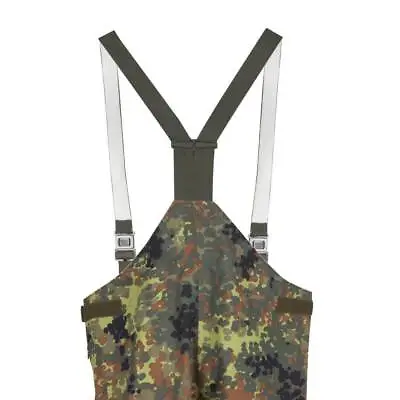 £29.95 • Buy German Army Goretex Waterproof Over Trousers Braces Flecktarn Camo Breathable